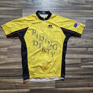 Voler "Riding Dirty" Cycling Jersey, Men's XL Yellow Mountain Biking